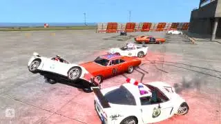 GTA 4 IV GENERAL LEE V1 1 CRASH TESTING HD