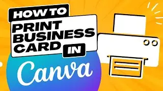 How to print business card in Canva - Create professional-looking business cards!