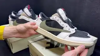 Обзор Nike Air Jordan 1 low Travis Scott Olive 1 в 1 ОРИГИНАЛ! Сравниваем качества!