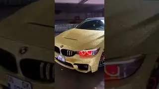 Gold BMW | Golden BMW Car | BMW modified #shorts #BMW #GoldCar