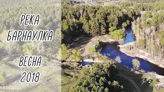 Съемка с квадрокоптера. Природа. Вид сверху. Барнаул.