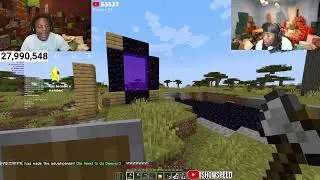 BEATING MINECRAFT HARDCORE PART 5 ⛏️🍄 ft. Kai Cenat (28 million….)