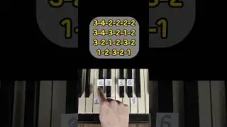 HOW TO PLAY WEDNESDAY ON THE PIANO!? | PIANO BY NUMBERS #shorts