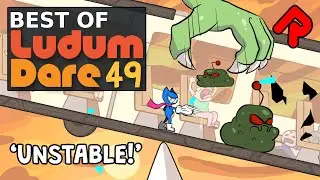 Best Ludum Dare 49 games #1: Teeter Hero, Horsey Bash, Warhead Stroll, Grabanakki, Wobble Waddle