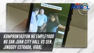 Komprontasyon ng empleyado ng San Juan City Hall vs Sen. Jinggoy Estrada, viral | TV Patrol