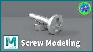 🔩🛠️Screw Modeling🔩🛠️ | Texturing | Hard surface Modeling | Autodesk Maya |  No1 Trending