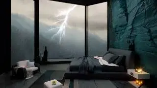 🎧 Cloudy Mountain Retreat: Rain & Thunderstorm Sounds for Deep Sleep