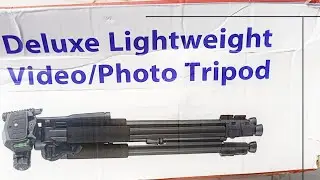 Deluxe Lightweight Video/Photo Tripod Unboxing