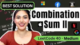 Combination Sum II - LeetCode 40 - Python  #backtracking #leetcode #combinations