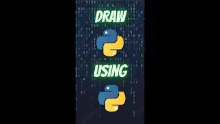 Draw Python Logo using Python Turtle #shorts #shortvideo #python #pythonturtle #pythonshorts