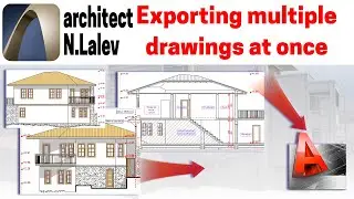 How to export multiple views/drawings from Archicad to Autocad DWG (fast!)