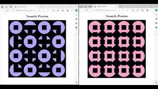 Using HTML, SVG and JavaScript to create a design inspired by Victor Vasarely's Procion