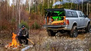 Truck Camping In Winter With Wood Stove - Part 2