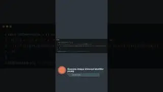Generate Unique Universal Identifier (UUID) #shorts #javascript