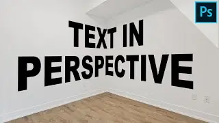 Place text in perspective in a corner | PHOTOSHOP TUTORIAL - TEXT EFFECT