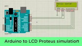 Arduino to LCD Proteus simulation ( 16*2 )