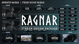 Animated Ragnar Vikings Twitch Overlay Package for Streamers