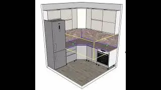 Проектирование кухонной мебели в программе SketchUp