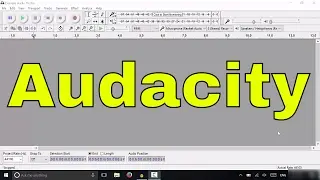 Audacity Tutorial-How To Import An Audio File