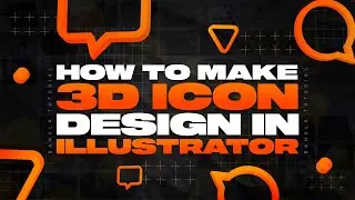 How To Make 3d Icon Design In Adobe Illustrator | Bangla Tutorial