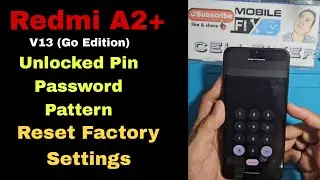 Redmi A2+ How to Format/ Reset Factory Settings | Unlocked Pin/Password/Pattern!!