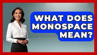 What Does Monospace Mean? - Graphic Design Nerd