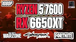 Ryzen 5 7600 + RX 6650XT Benchmarks