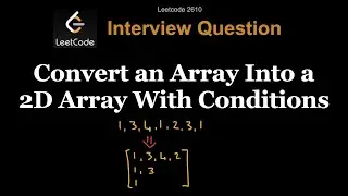 Leetcode 2610: Convert an Array Into a 2D Array With Conditions