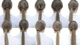 10 easy hairstyles with ponytails for school | Patry Jordan