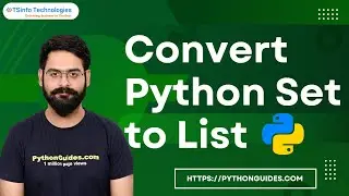 How to convert a set to a list in Python | Python convert a set to a list