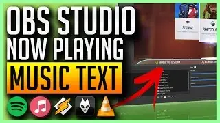 OBS Studio - Scrolling Music Text with Spotify, iTunes, Winamp, Foobar, VLC