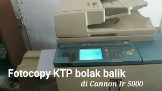 Fotocopy KTP di Cannon IR5000 bolak balik