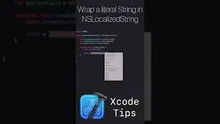 Xcode Tips #1 - Wrap a literal String in NSLocalized String