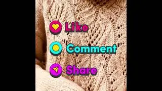 Вязание кофточки с втачным рукавом ажурным японским узором Хитоми Шида 