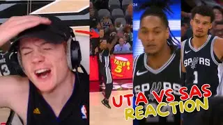 Reacting to Spurs vs Jazz Regular Season Game!