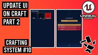 Refresh UI after Crafting Items in Unreal Engine 5.3 - Part 10 - Crafting System #10 #ue5 #crafting