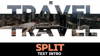 How to create a split text intro on capcut