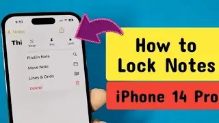 How to Lock Notes and Keep them Private on Iphone IOs 17