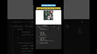 Image Zoom On Hover Effect in 30 Seconds | HTML, CSS #shorts #htmlcss #hovereffect #zoomeffects #css