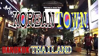 Walking In Sukhumvit Korea Town In Bangkok, Thailand