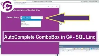 AutoComplete ComboBox C# with SQL using Linq Query | ProgrammingGeek