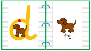 Lowercase Alphabet Letter D Learn to Read and Write