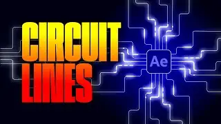 Circuit Lines Animation. After Effects Tutorial