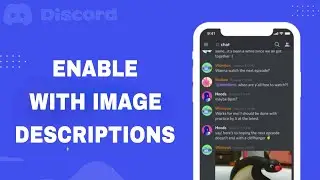 How To Enable And Turn On With Image Descriptions On Discord App