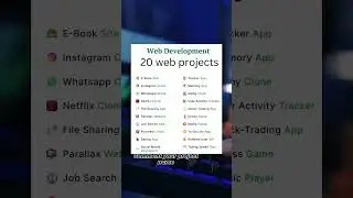 these beginner web projects are a great way to get started. #BeginnerFriendly #webdevelopment