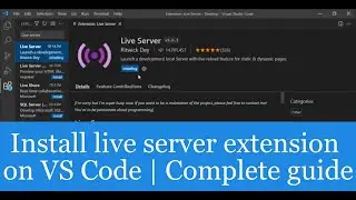 How to setup live server extension on visual studio code