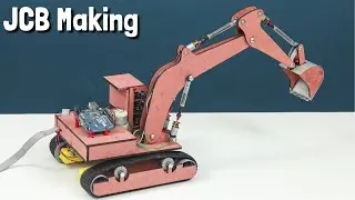 How To Make a Remote Control JCB Excavator at Home | Arduino Science Project