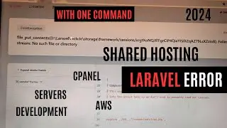 Laravel Error - fix | Failed to open stream :no such directory or file found | Deployment in server