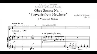 Holloway: Oboe Sonata No. 1 - Score Video