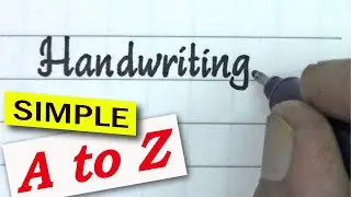 HOW TO WRITE A TO Z NEAT AND UPRIGHT